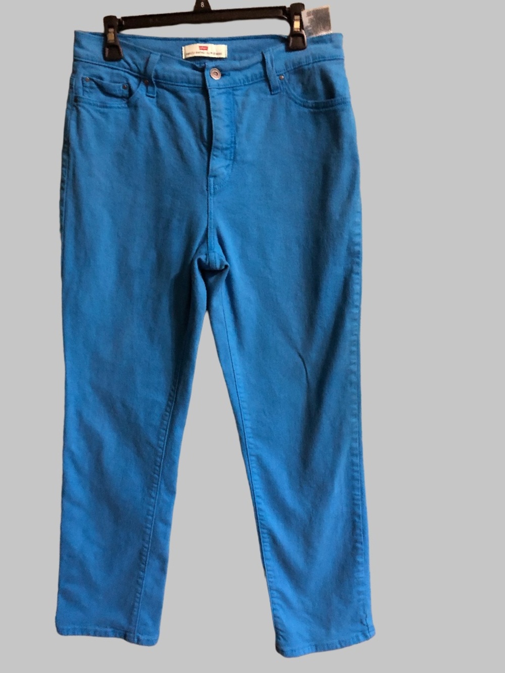 Levi's 512 Perfectly Shaping Straight Leg Jeans Azure Blue Size 14M